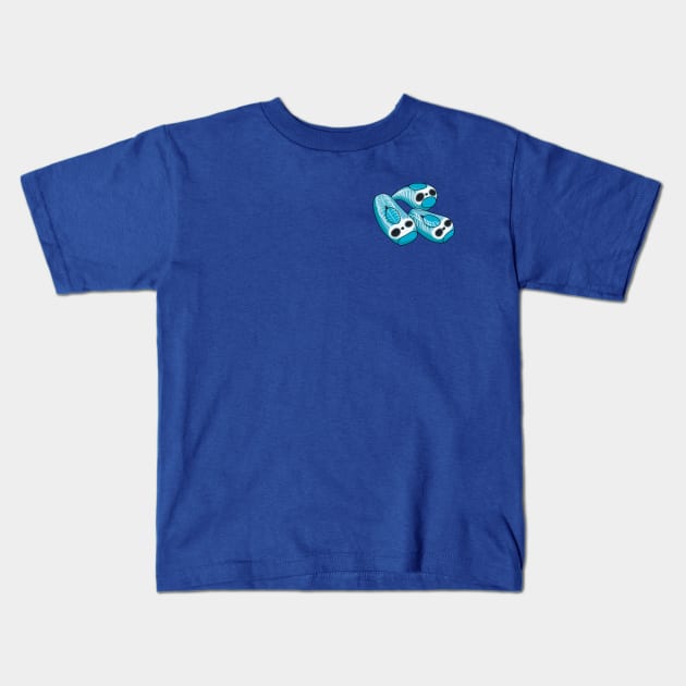 Cute Skeleton Panda Sea Squirts Kids T-Shirt by Kaiko's Kreations